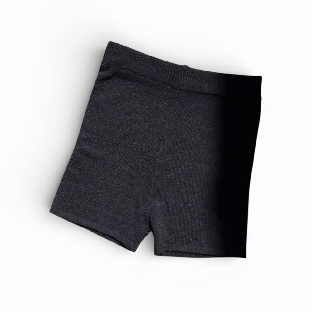 superdown Black High Waisted Knit Biker Lounge Shorts Small